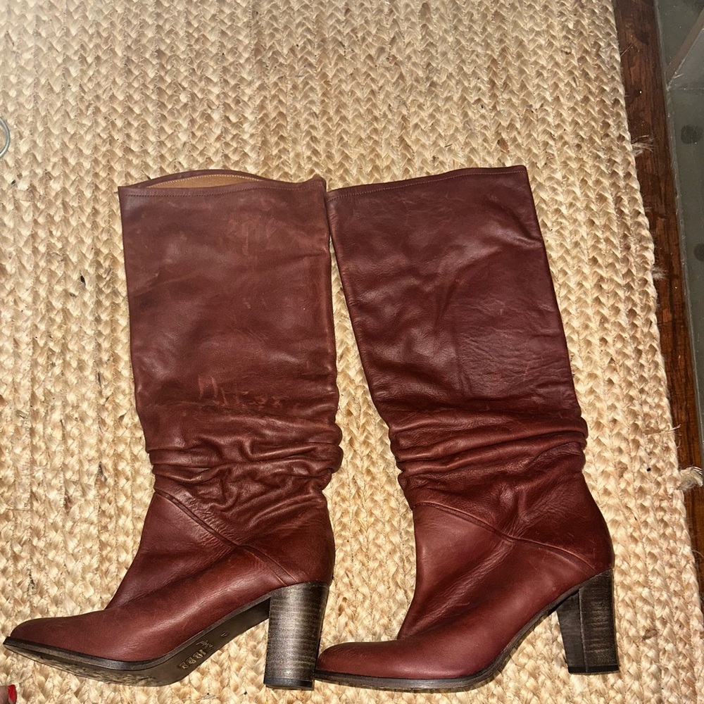 Free People Tennison Tall Slouchy Knee-high Boot with Block Heel